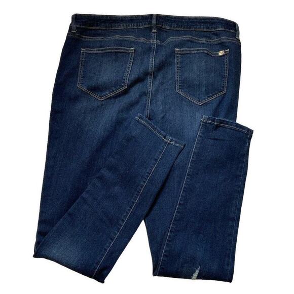 Jennifer Lopez Skinny Jeans Women's Size 16 Distressed Whiskers Stretch Faded - Picture 6 of 12